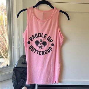 Adidas Pink Picklball Paddle Up Buttercup Tank Top